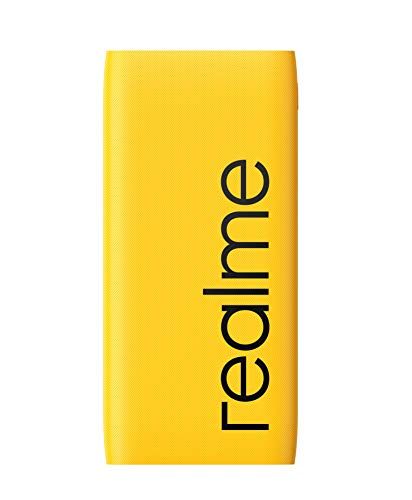 Realme 10,000mAh Power Bank - Portable Fast Charging Battery Pack (Yellow)