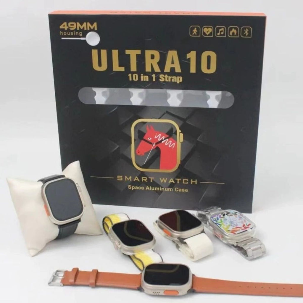 Ultra Watch 10-in-1 Multi-Strap Smart Watch - Complete Style Collection