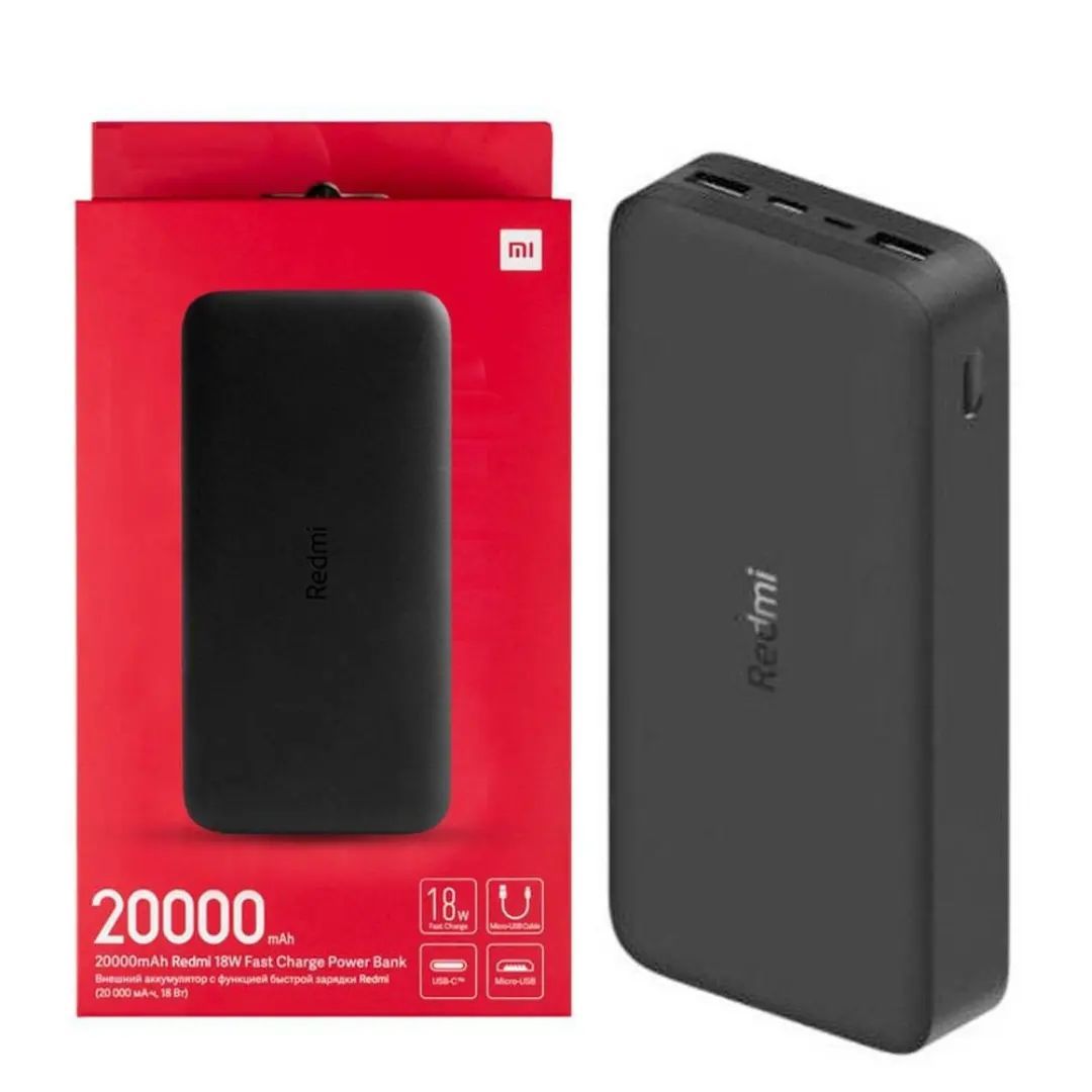Redmi Power Bank 20000mAh - 18W Fast Charge Portable Battery Pack