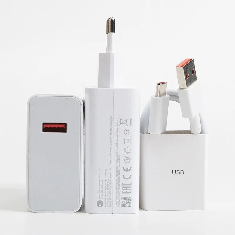 Redmi 67W Turbo Charge Fast Charger - Original USB-A Super Fast Charging Adapter