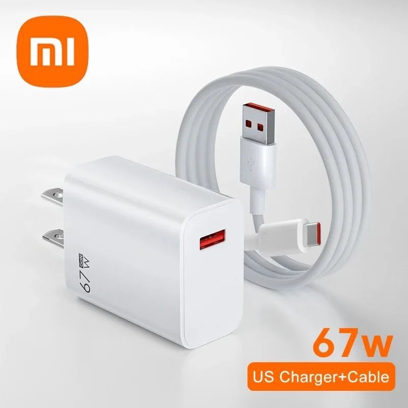 Redmi 67W Turbo Charge Fast Charger - Original USB-A Super Fast Charging Adapter