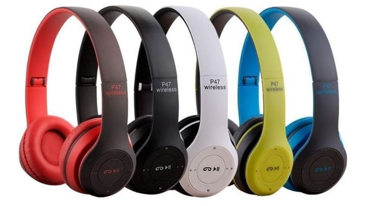 P47 Wireless Bluetooth Headphones - Foldable Over-Ear Headset