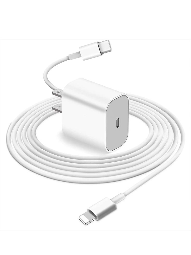iPhone Lightning Charger - 20W USB-C Power Adapter with Lightning Cable
